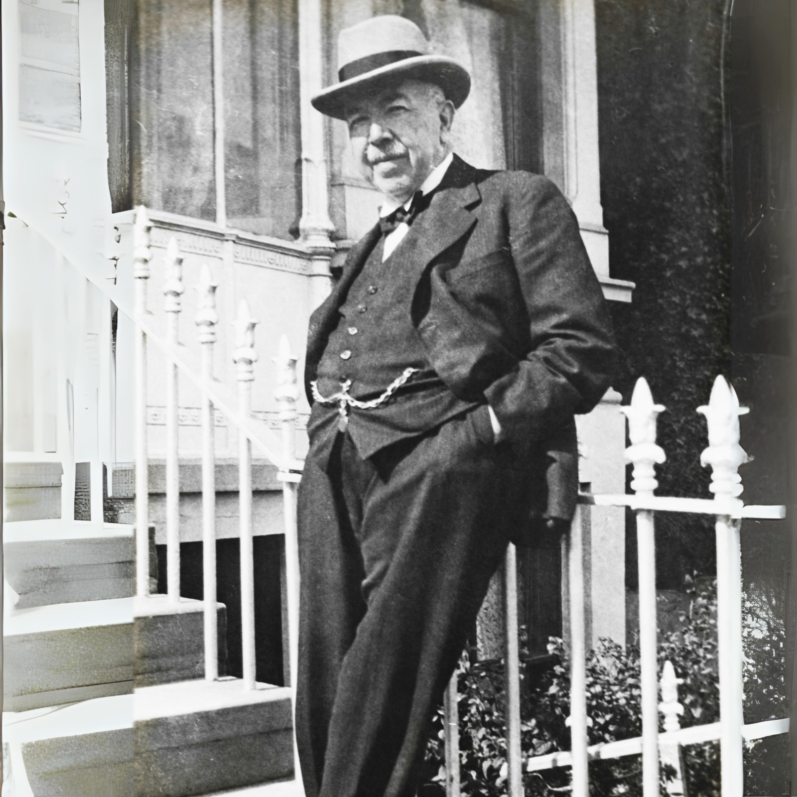 Family leaving the chapel